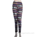 Custom 98% polyester 2% spandex lady's leggings